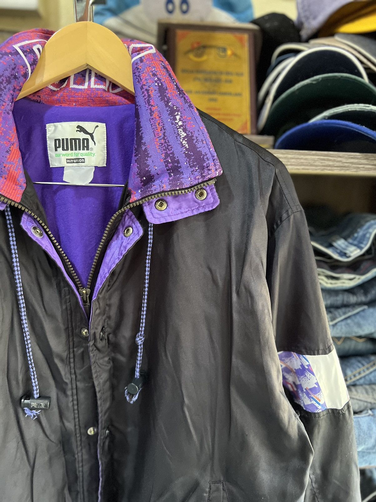 Puma 🔥Vintage Puma Hit Union Zipper Jacket Size US M / EU 48-50 / 2 - 5 Thumbnail