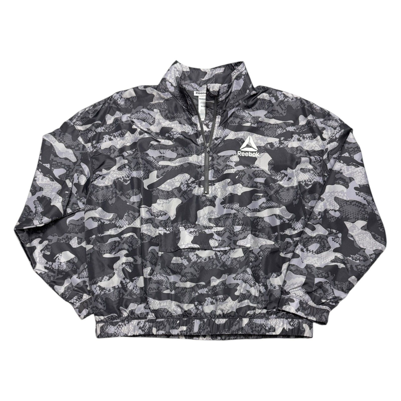 Reebok REEBOK CAMO Lightweight Windbreaker Bomber Jacket Small Size S / US 4 / IT 40 - 1 Thumbnail