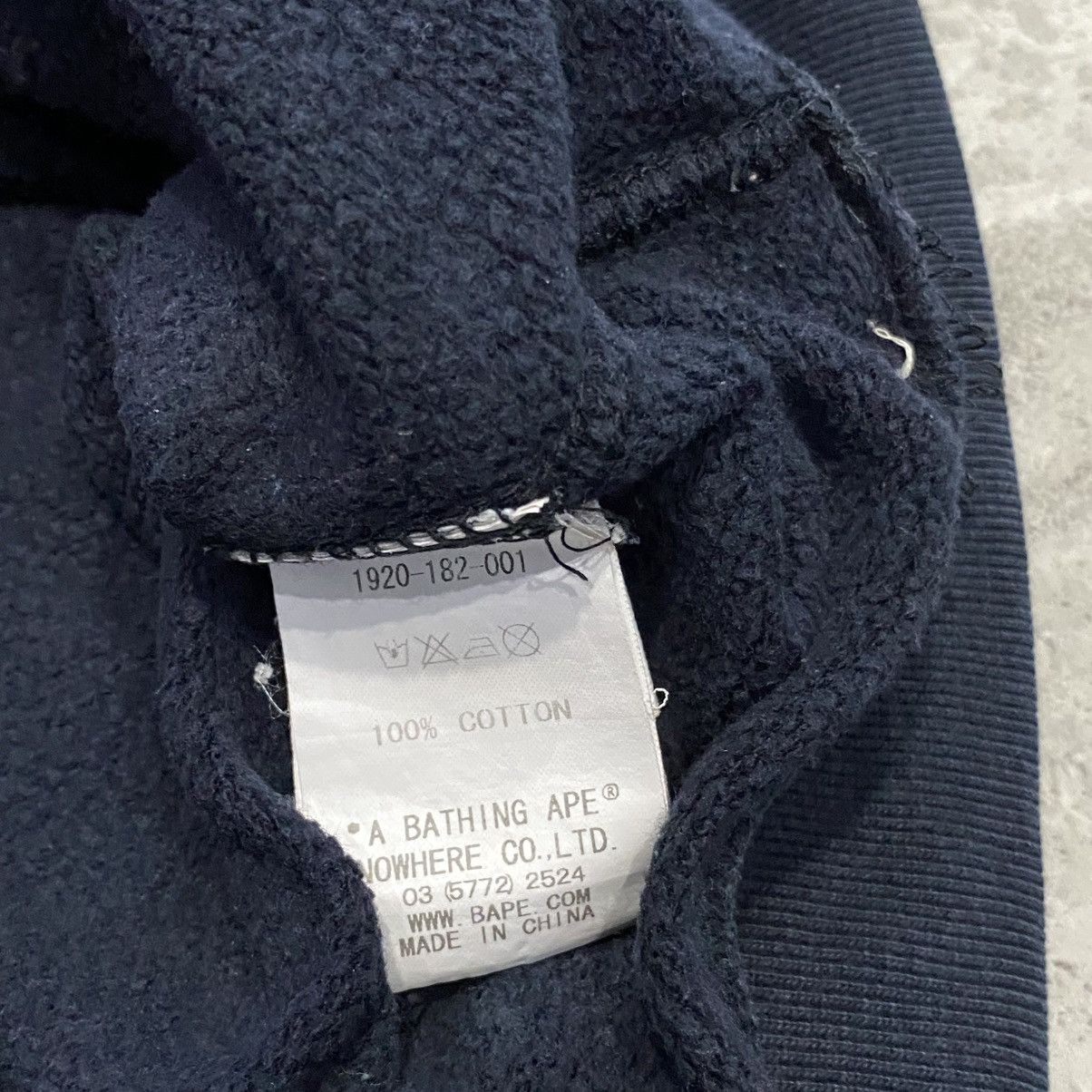 Bape Bape College Logo Navy Hoodie Size US XL / EU 56 / 4 - 3 Thumbnail