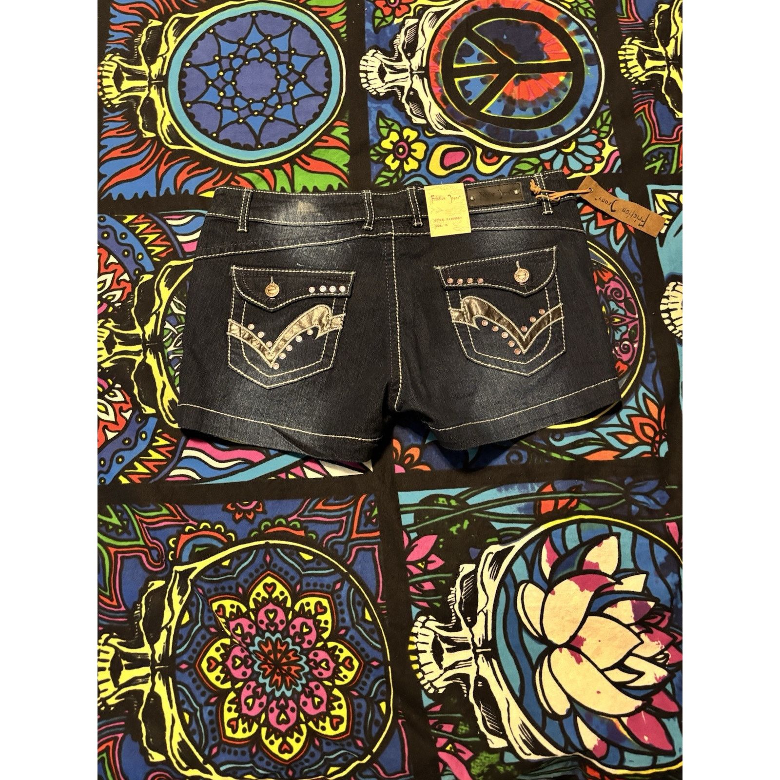Vintage ladies shorts friction jeans 13 Size 36" / US 14 / IT 50 - 1 Thumbnail