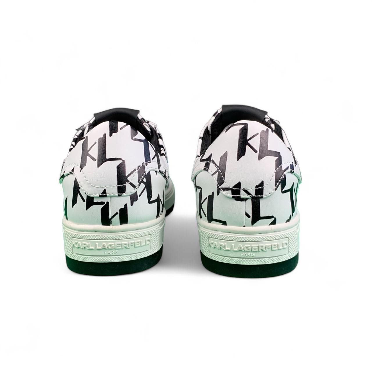 Karl Lagerfeld KARL LAGERFELD - White Leather Sneakers Logo Size US 10.5 / EU 43-44 - 5 Thumbnail