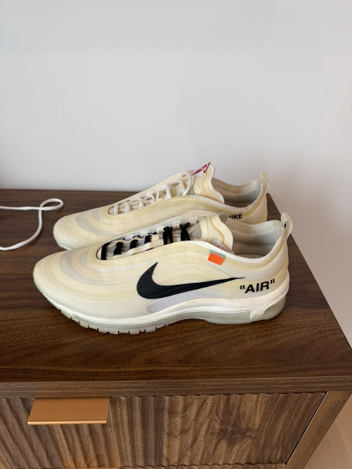 Nike × Off-White Off White “The 10” Air Max 97s Size US 11.5 / EU 44-45 - 2 Thumbnail