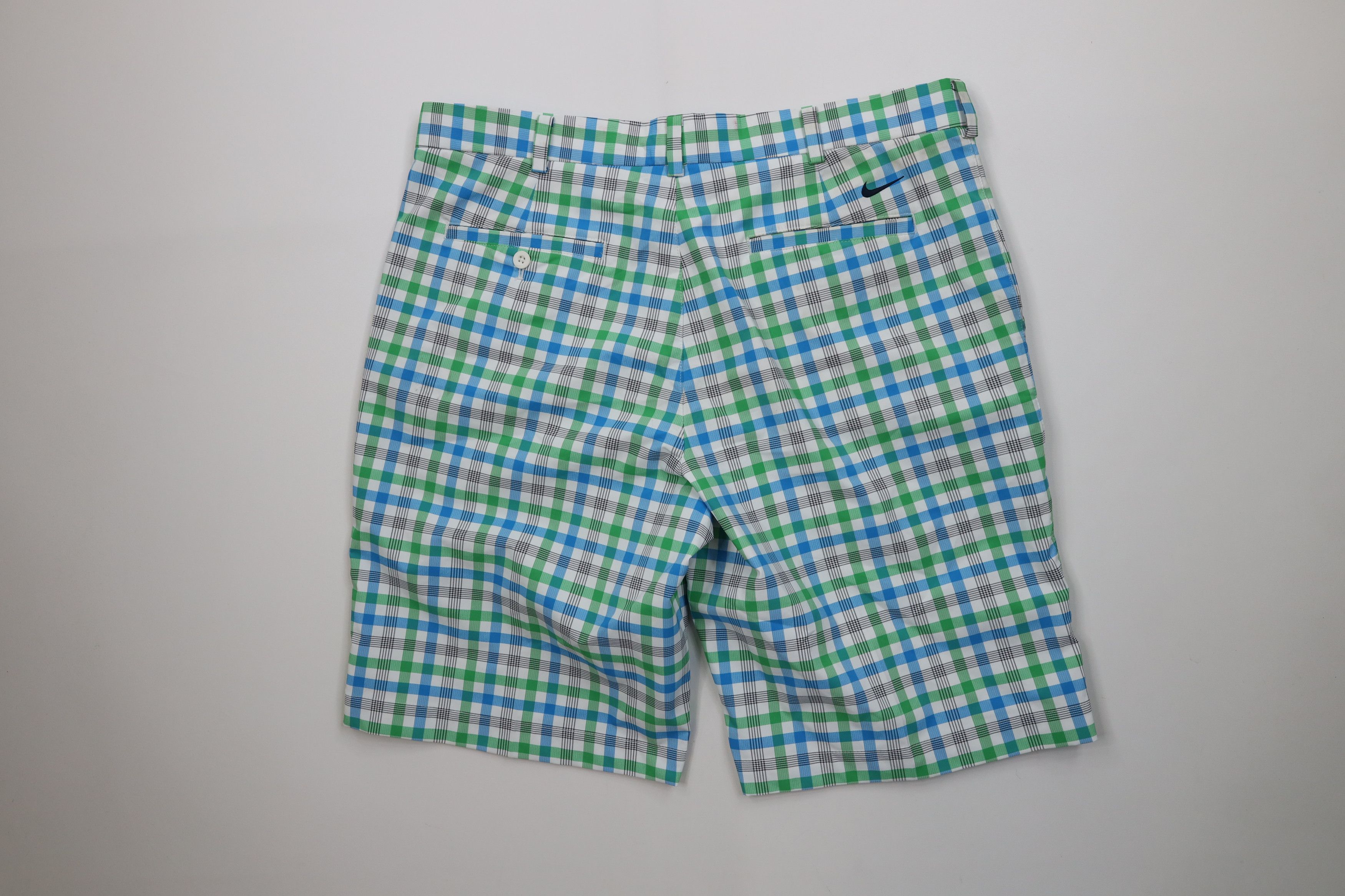 Nike Nike Golf Scott Mini Swoosh Golfing Chino Shorts Plaid Size US 36 / EU 52 - 10 Thumbnail