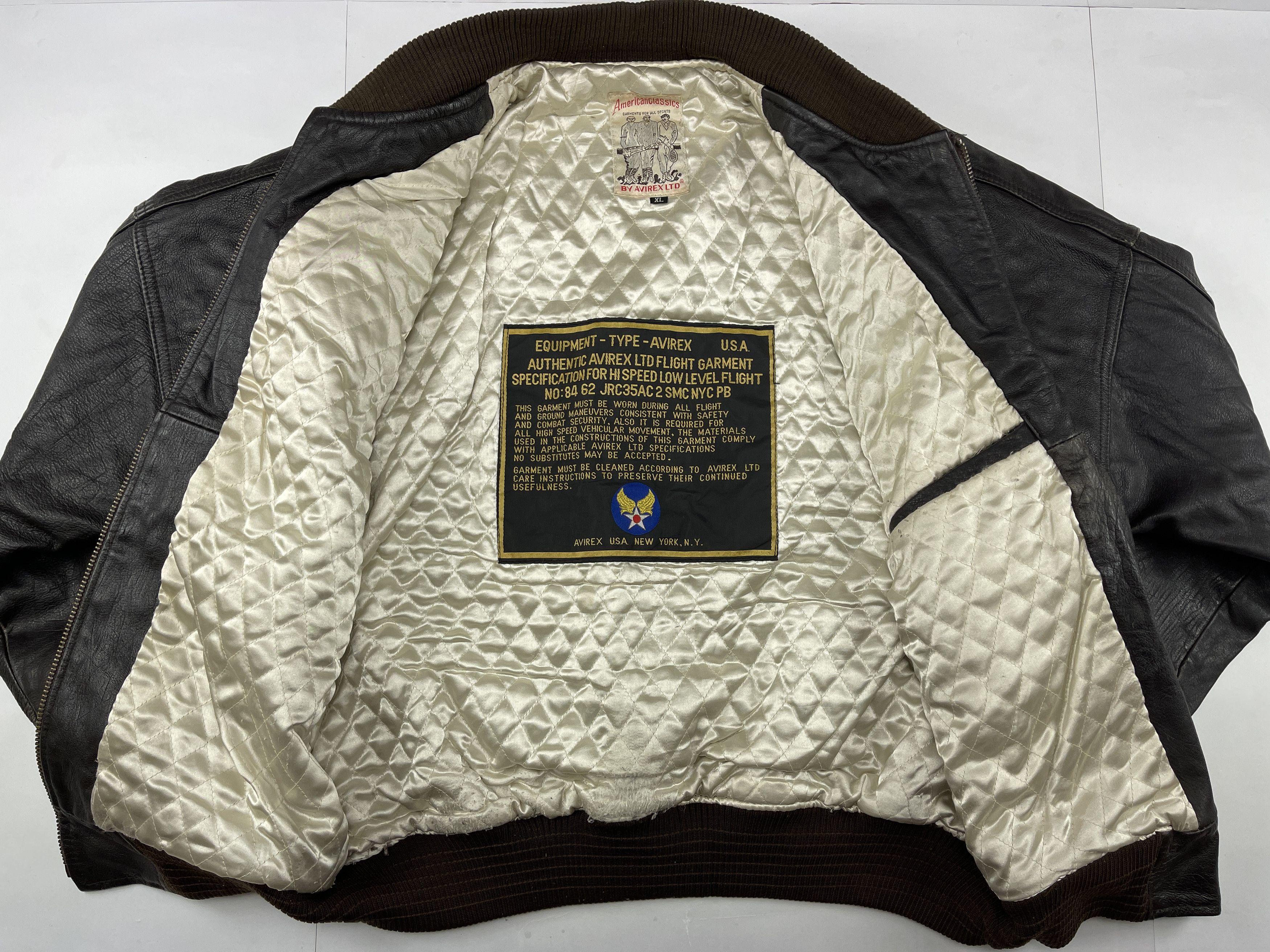 Avirex AVIREX leather jacket, vintage, 90s hip hop 1990s varsity XL Size US XL / EU 56 / 4 - 16 Thumbnail