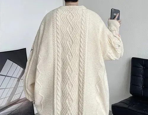 Aran Isles Knitwear Winter Twist Embroidery Knitwear Oversize Sweater Size US L / EU 52-54 / 3 - 3 Thumbnail