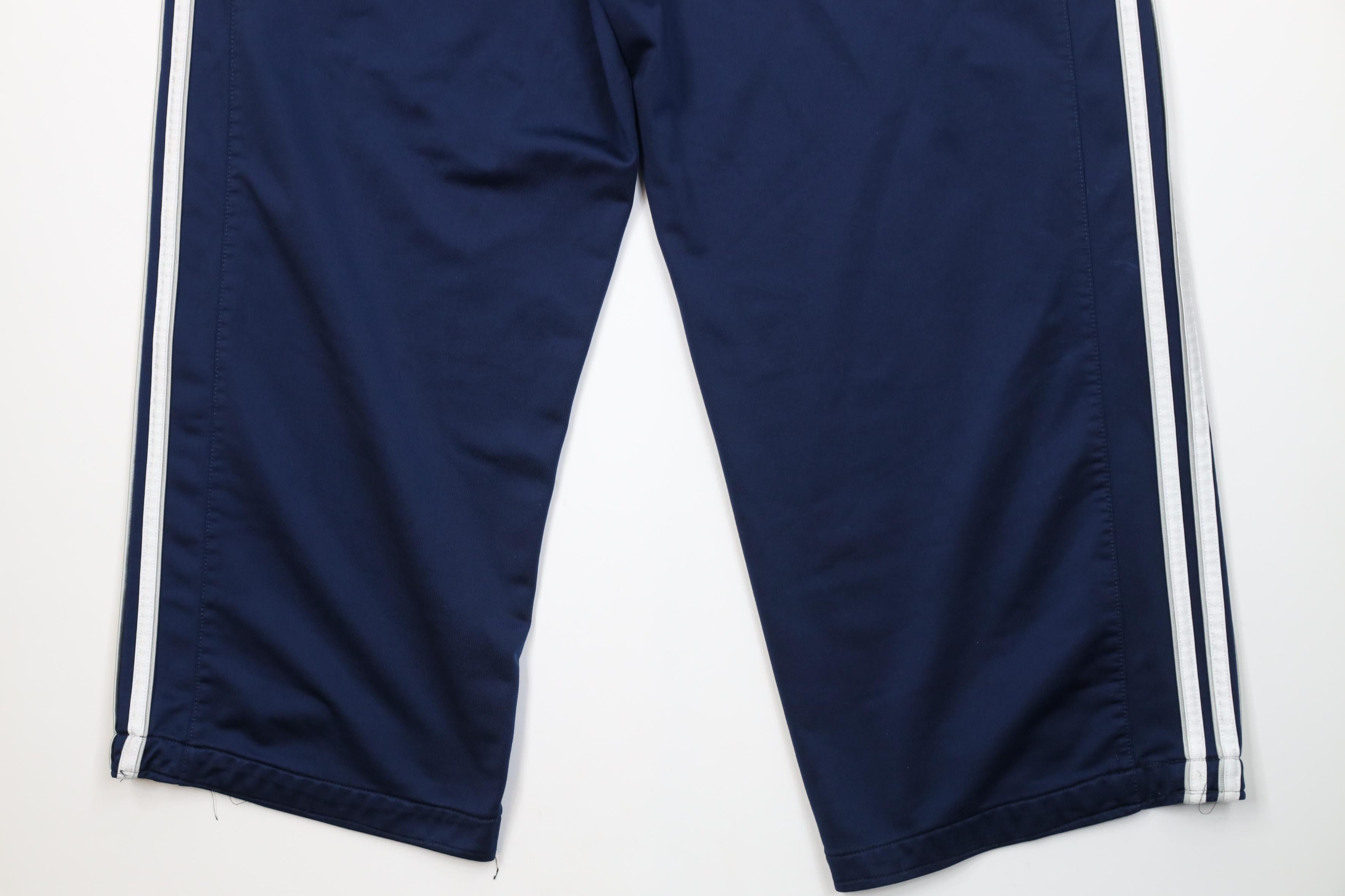 Adidas Vintage Y2K Adidas Striped Wide Leg Sweatpants Pants Blue Size US 38 / EU 54 - 11 Thumbnail