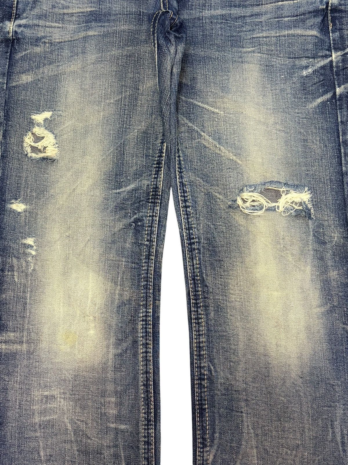 Ksubi Vintage Japanese Brand Faded Wash Distress Loose Jeans Size 31" - 3 Thumbnail