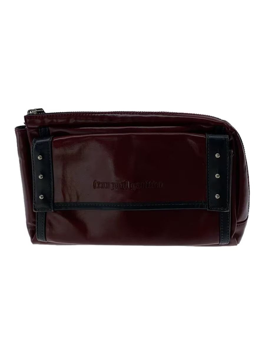 Jean Paul Gaultier Archive Logo Studded Shoulder Bag in Red, Women's