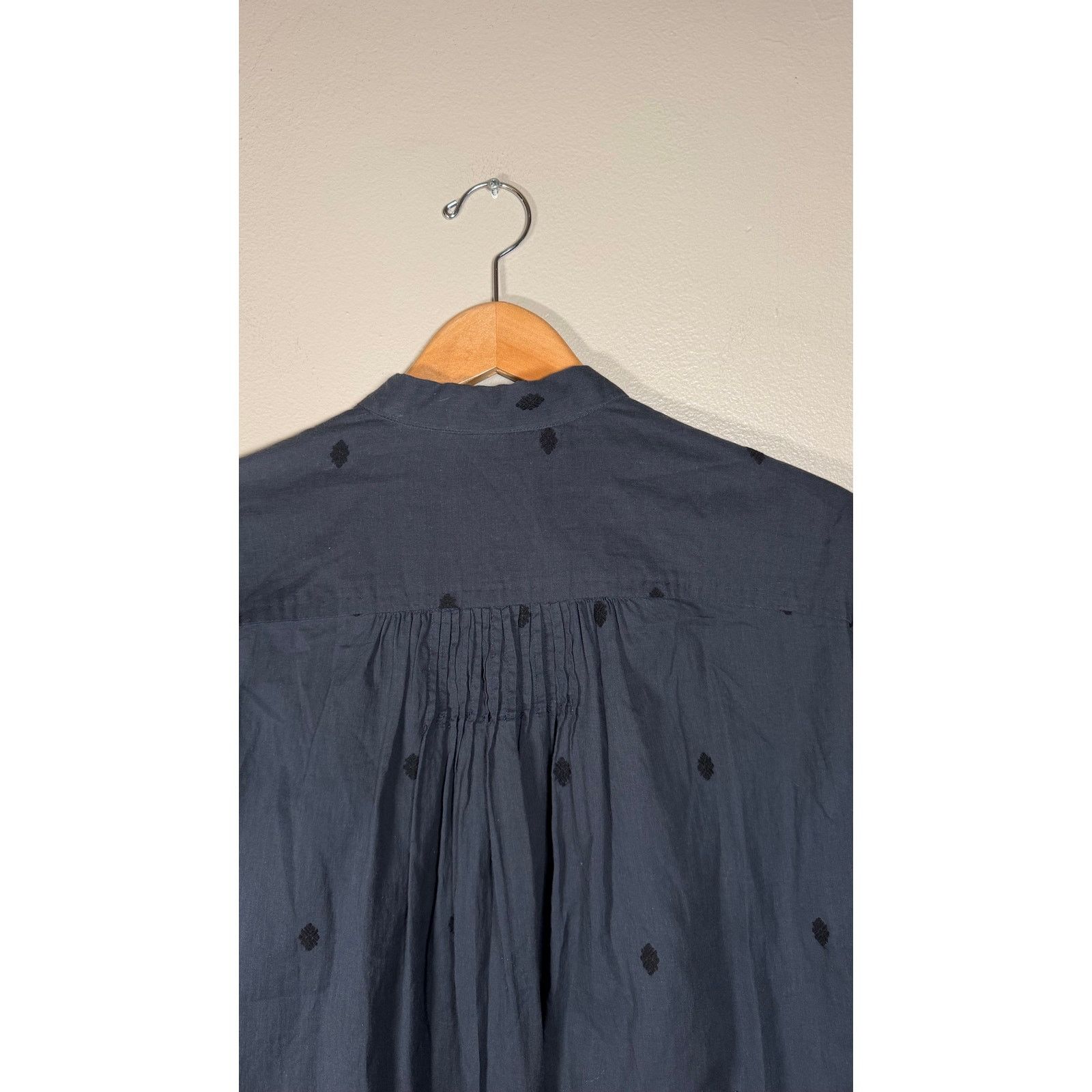 Pas de Calais Pas de Calais Embroidered Diamond Print Blouse size XS Size XS / US 0-2 / IT 36-38 - 9 Thumbnail