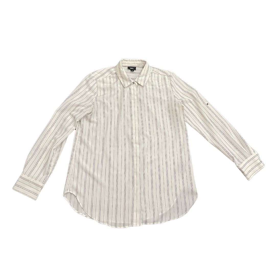 Mossimo Women Long Sleeve Collared Button up Stitch Stripe Shirt Size M / US 6-8 / IT 42-44 - 1 Thumbnail