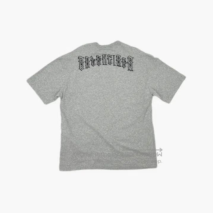 Balenciaga Balenciaga Gray Logo Embroidered Short Sleeve T. Size US XS / EU 42 / 0 - 2 Thumbnail