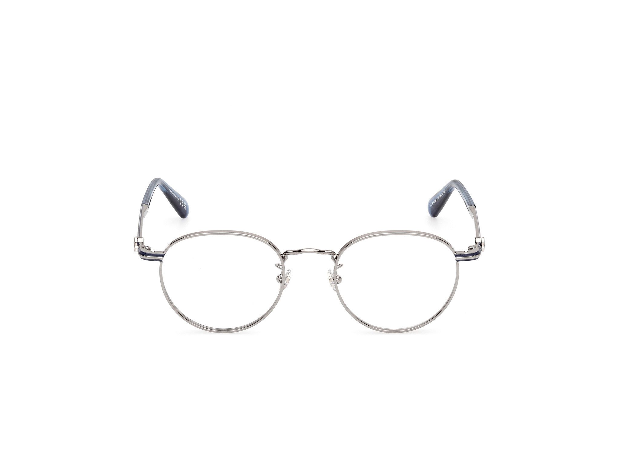 Moncler o1y0225 Size : OS / 48 mm Eyeglass Frame in Blue/Silver Size ONE SIZE - 1 Thumbnail