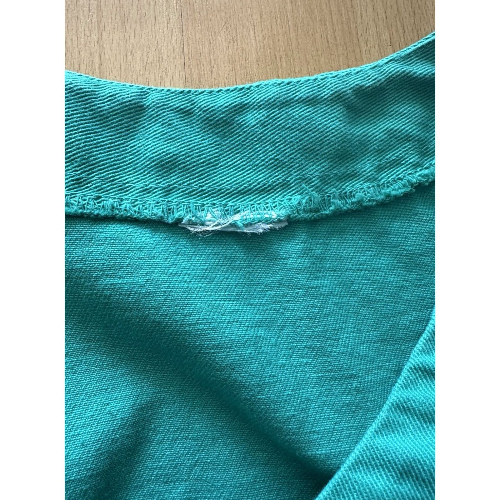 Vintage VINTAGE Bongo Denim Dress Tee​M Teal Button Halter Midi Dress 80s 90s Bohemian Western Womens Size M / US 6-8 / IT 42-44 - 5 Thumbnail