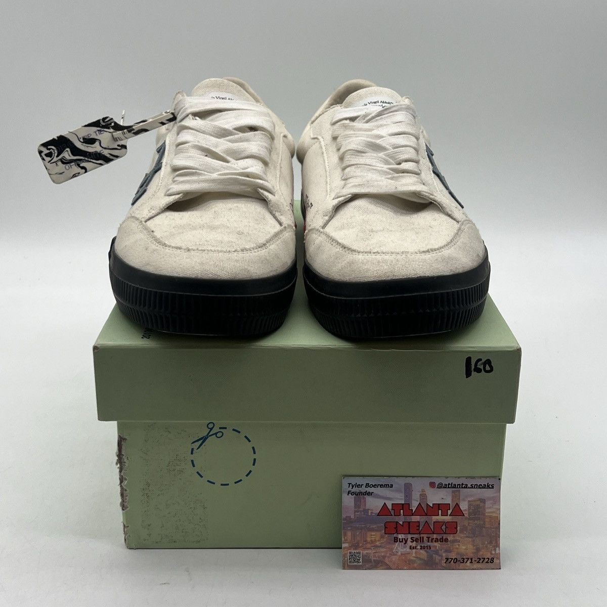 Off-White Off-White Vulc Low Light Blue Size US 12 / EU 45 - 2 Thumbnail