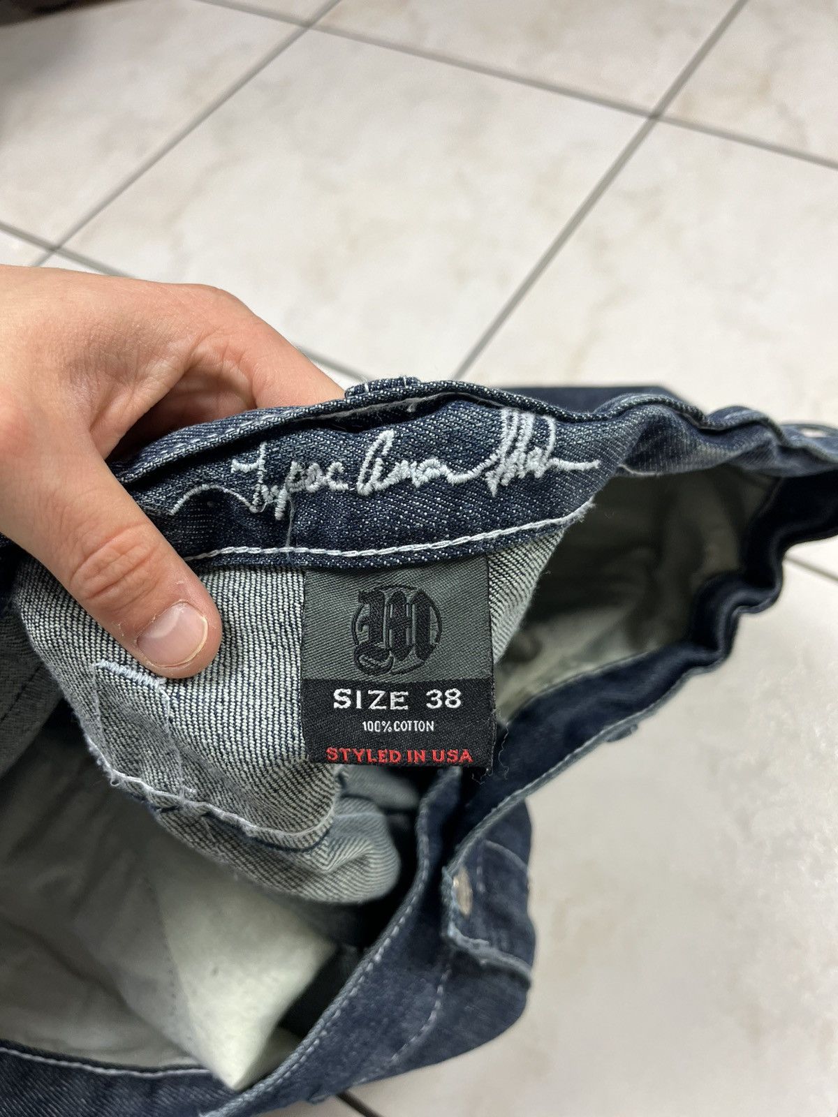 Makaveli × Vintage Vintage Makaveli Tupac 2pac baggy y2k distressed denim jeans Size US 38 / EU 54 - 19 Thumbnail