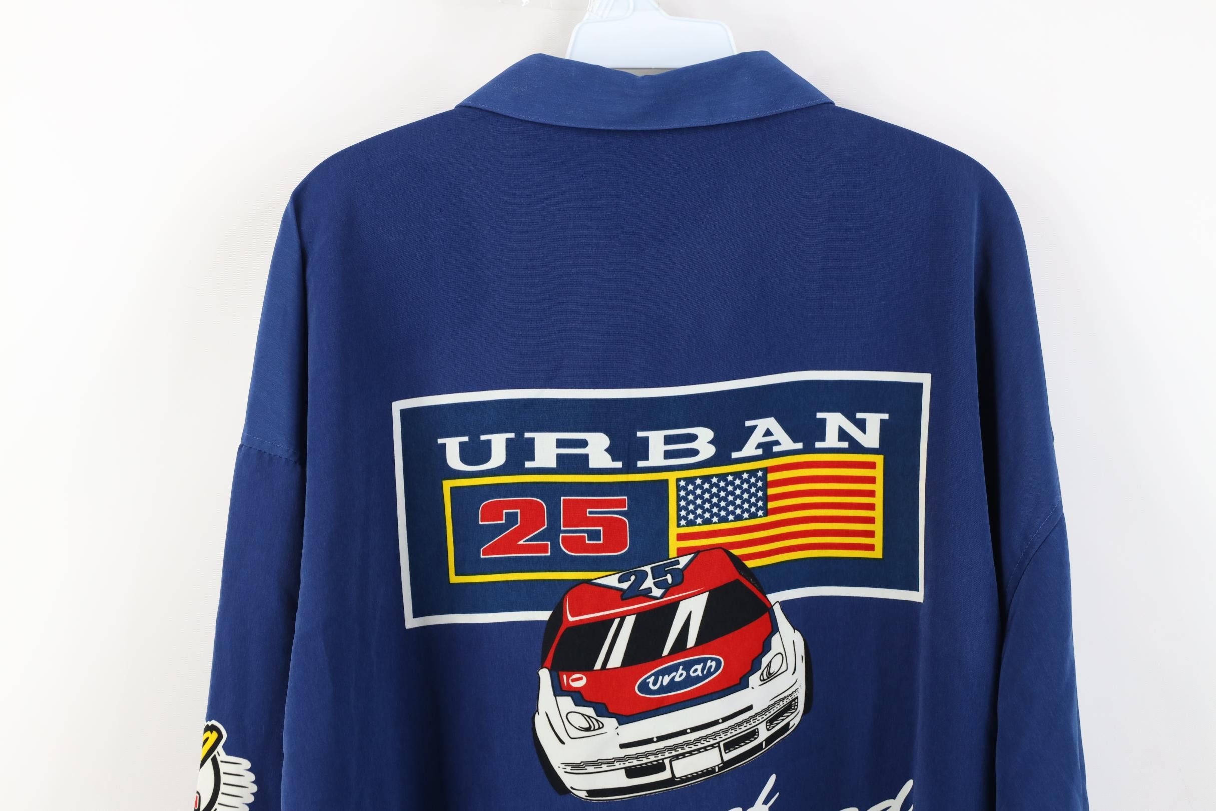 Vintage Deadstock Vintage 90s Y2K Streetwear Car Racing Button Shirt Size US XXL / EU 58 / 5 - 16 Thumbnail