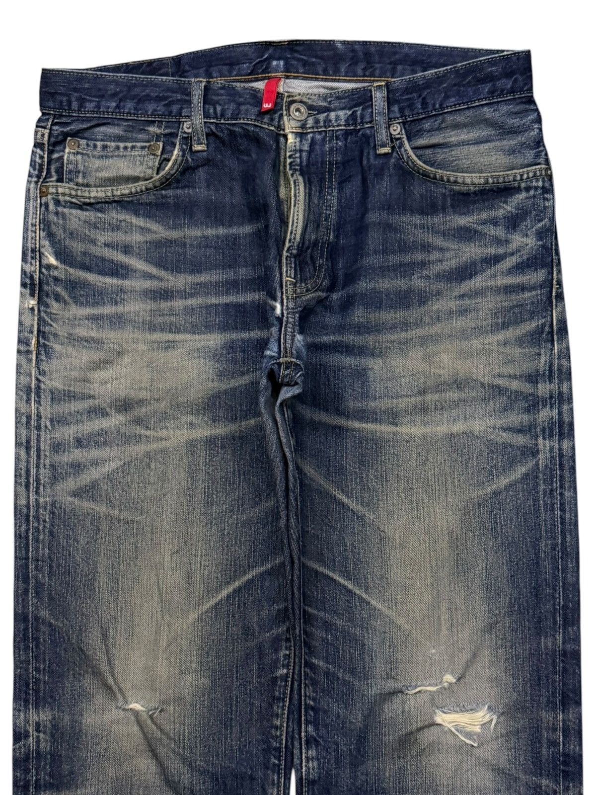 Uniqlo Vintage Uniqlo UJ S-002 Japan Denim Jeans | W34 Size US 34 / EU 50 - 4 Thumbnail