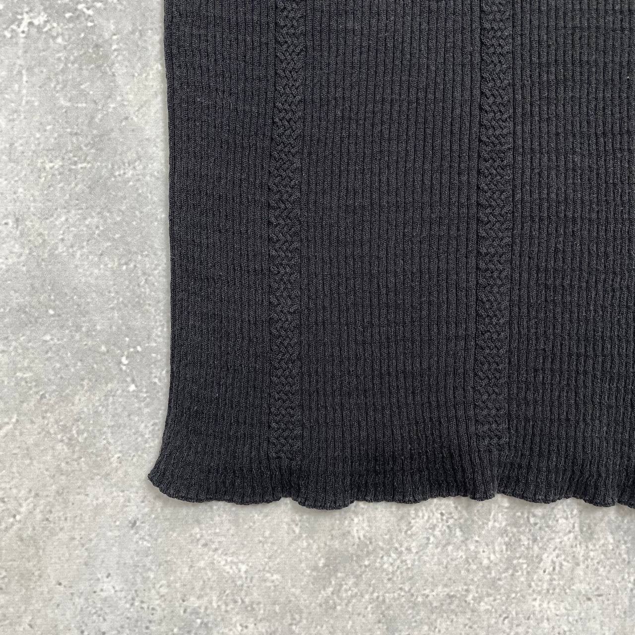 Chanel Vintage Chanel Ribbed Sleeveless Tank Top Logo Women’s Black Size XS / US 0-2 / IT 36-38 - 9 Thumbnail