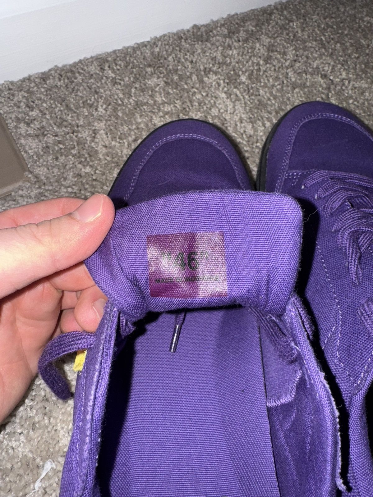 Off-White Off White Purple Vulcanized Low Size US 12 / EU 45 - 8 Thumbnail