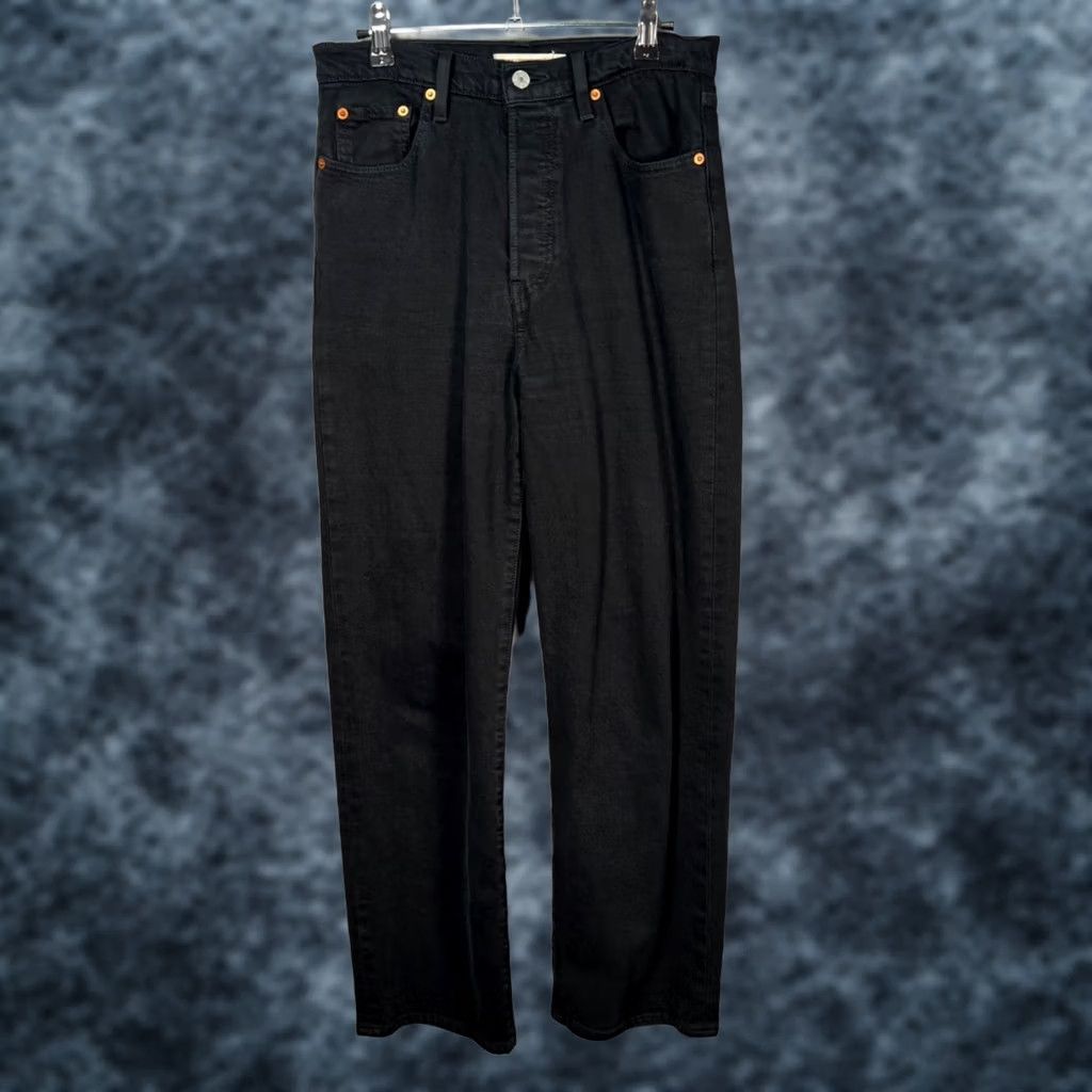 Levi's Levi's Jeans Women 28x28 Black High Rise Ribcage Straight Ankle 5-Pocket Denim Shirt Category: Jeans Size 28" / US 6 / IT 42 - 1 Thumbnail