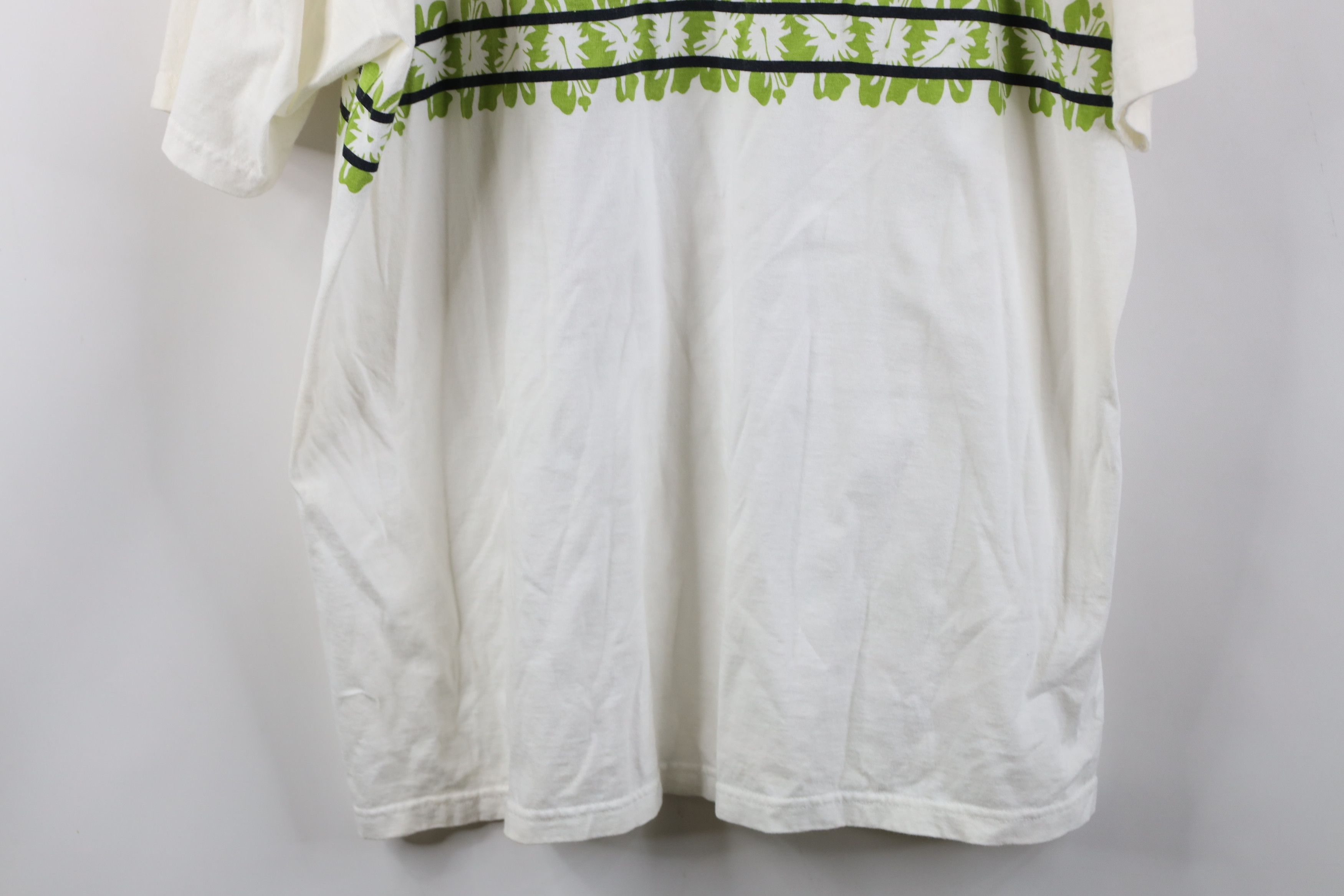 Ocean Pacific Vintage 90s Ocean Pacific OP Flower Surfing T-Shirt White Size US XL / EU 56 / 4 - 13 Thumbnail
