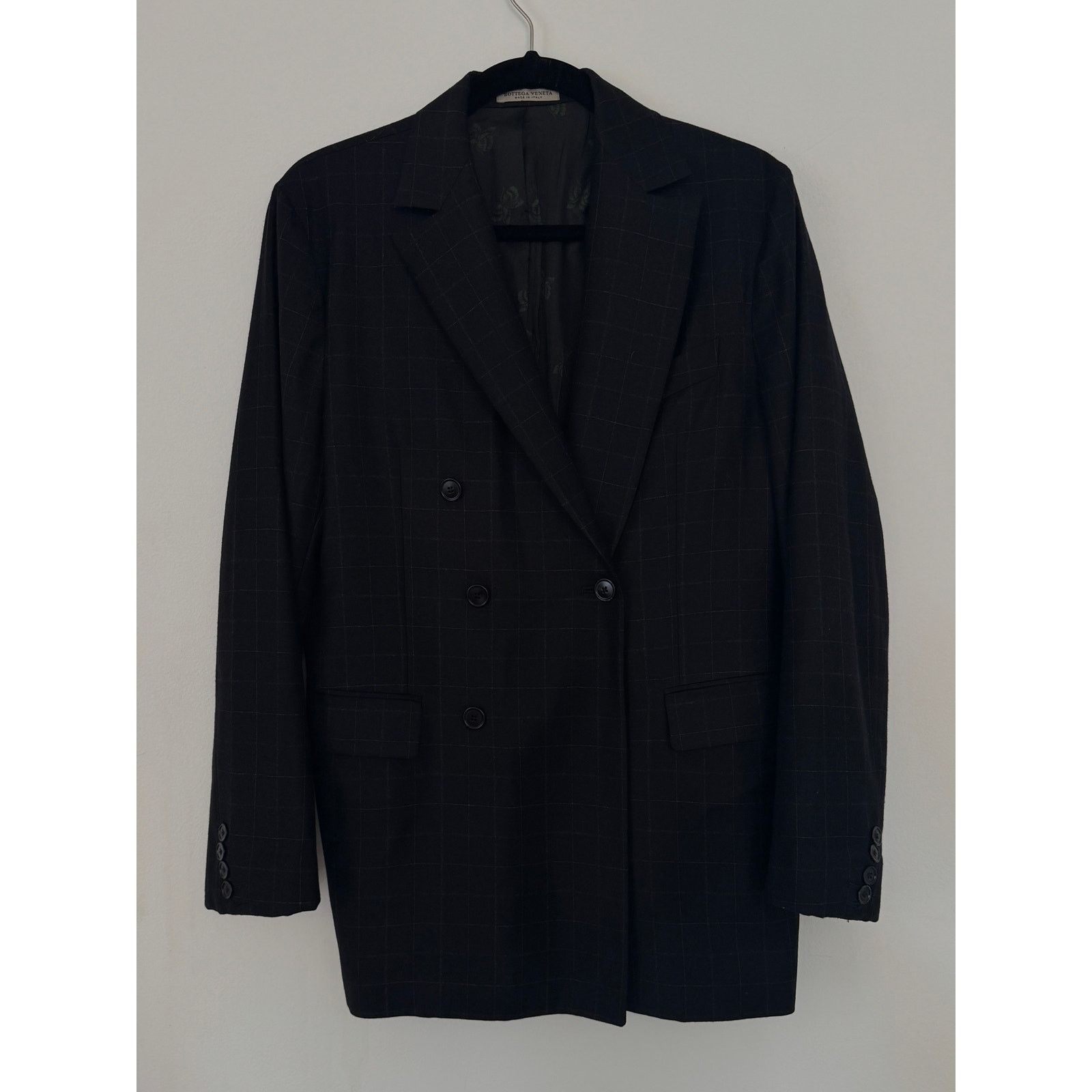 Bottega Veneta Bottega Veneta Wool Cashmere Blend Checked Blazer Jacket Size M / US 6-8 / IT 42-44 - 1 Thumbnail