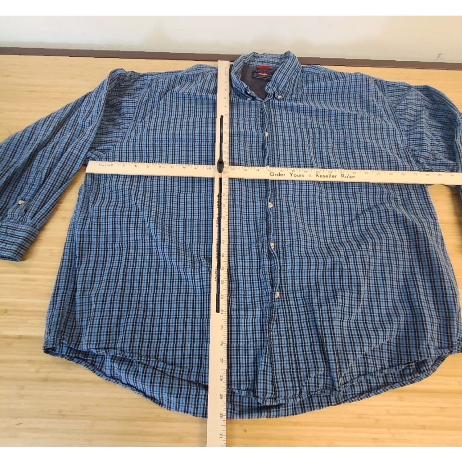 Wrangler Wrangler Mens Plaid Long Sleeve Button Up Shirt 3XL Size US XXL / EU 58 / 5 - 5 Thumbnail