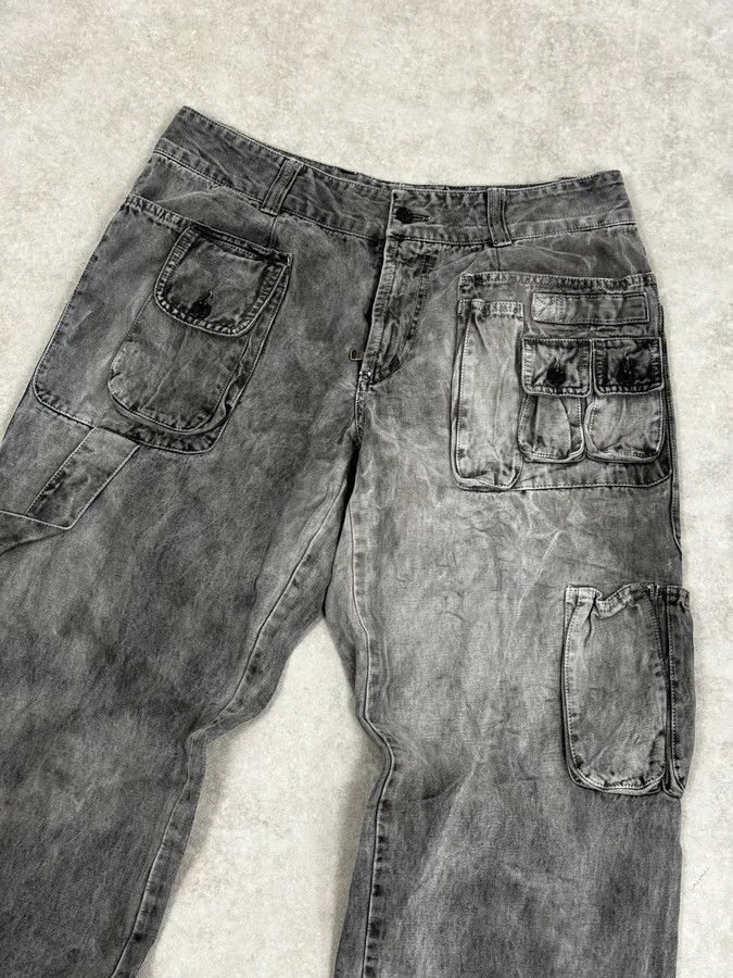 Dolce & Gabbana AW2003 Dolce & Gabbana Grey Multi-Pocket Eroded Cargo Pants Size US 32 / EU 48 - 6 Thumbnail