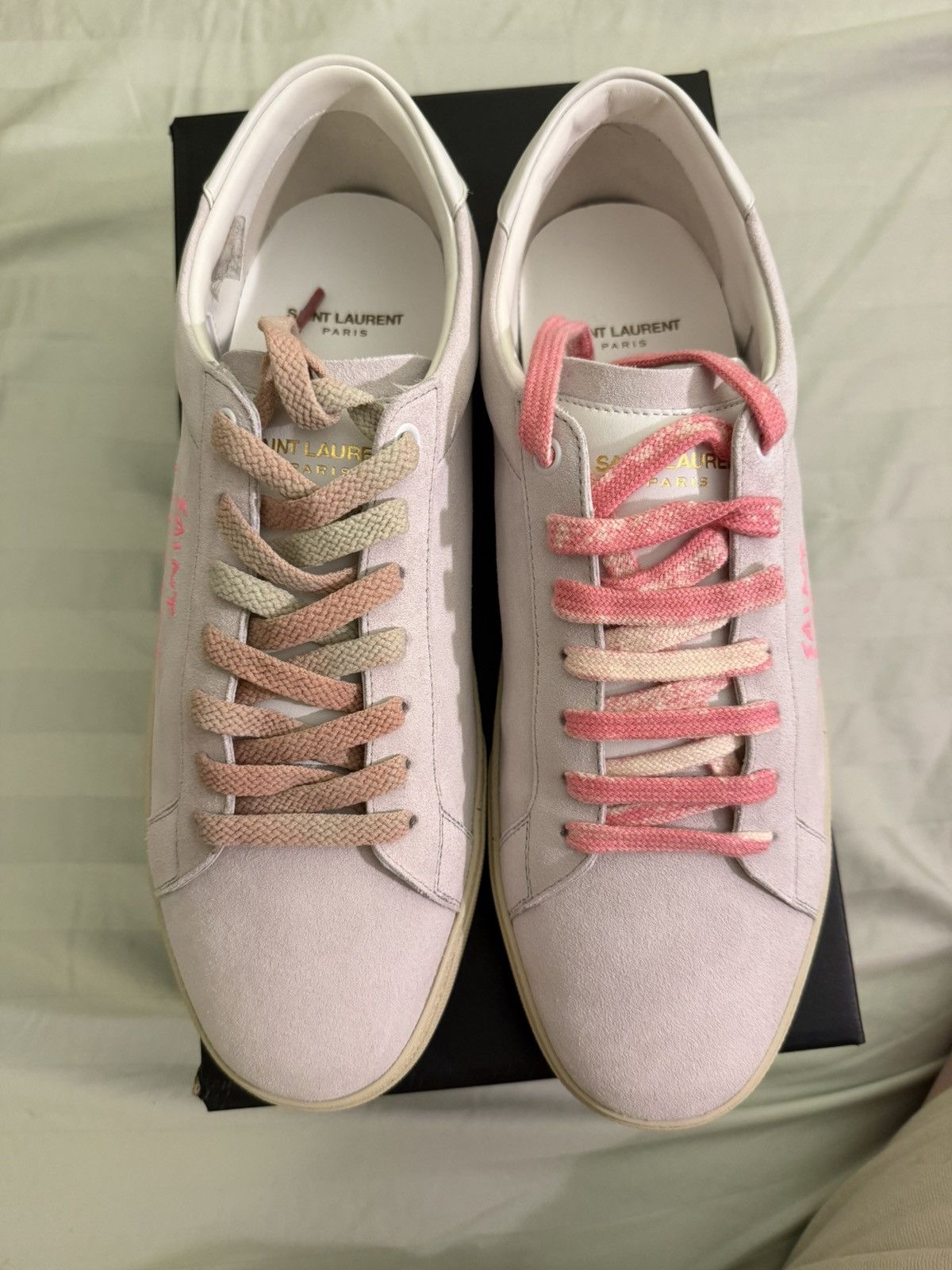 Saint Laurent Paris Saint Laurent SL-06 Court Suede Sneaker 44 Size US 11 / EU 44 - 3 Thumbnail