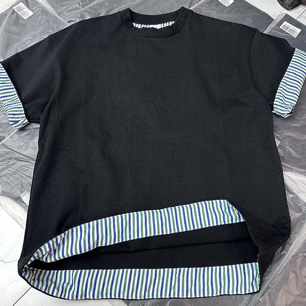 Japanese Brand × Vintage Striped High Gram Restitched Shirt Size US XL / EU 56 / 4 - 3 Thumbnail