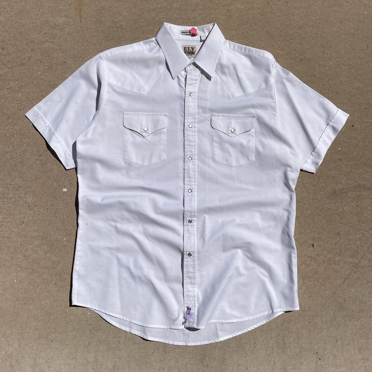 Vintage Vintage 90s Fly Cattleman Shirt Size US L / EU 52-54 / 3 - 1 Thumbnail