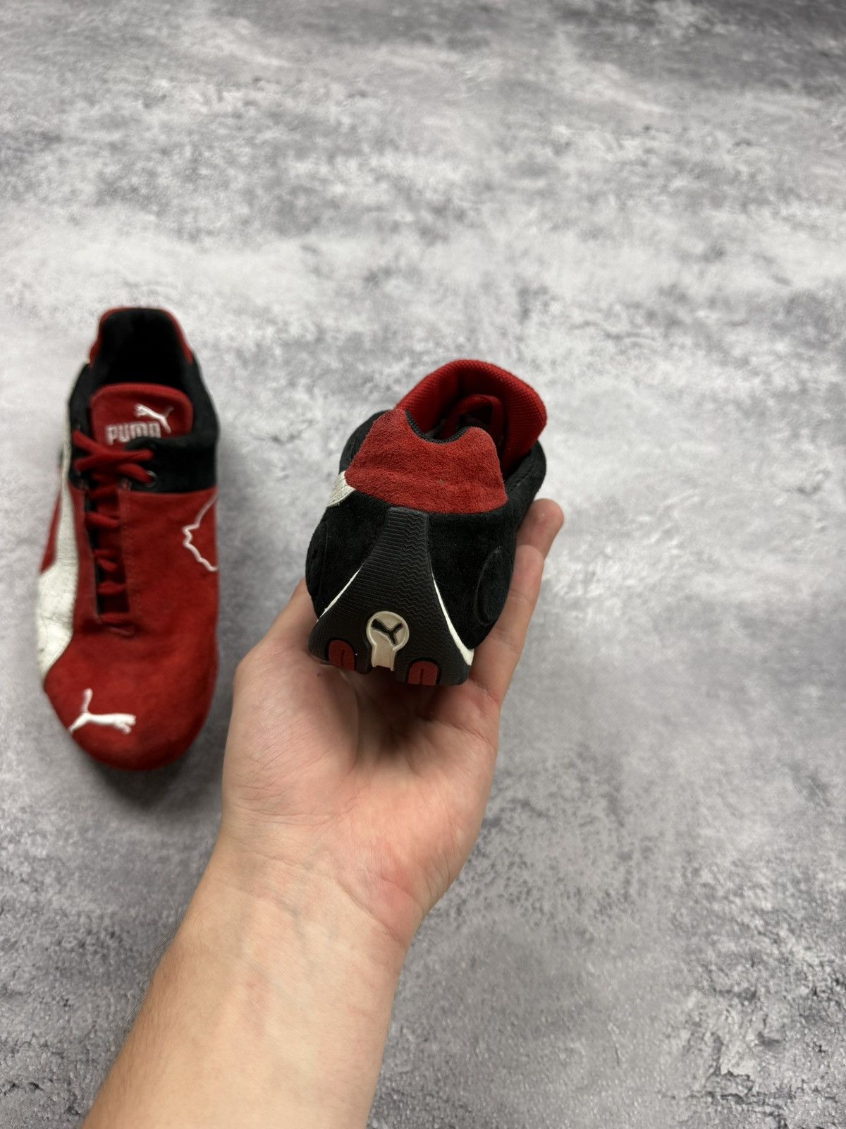 Puma Vintage Puma Speedcat OG Red Suede Low Top Sneakers Hype Y2K Size US 6 / EU 39 - 11 Thumbnail
