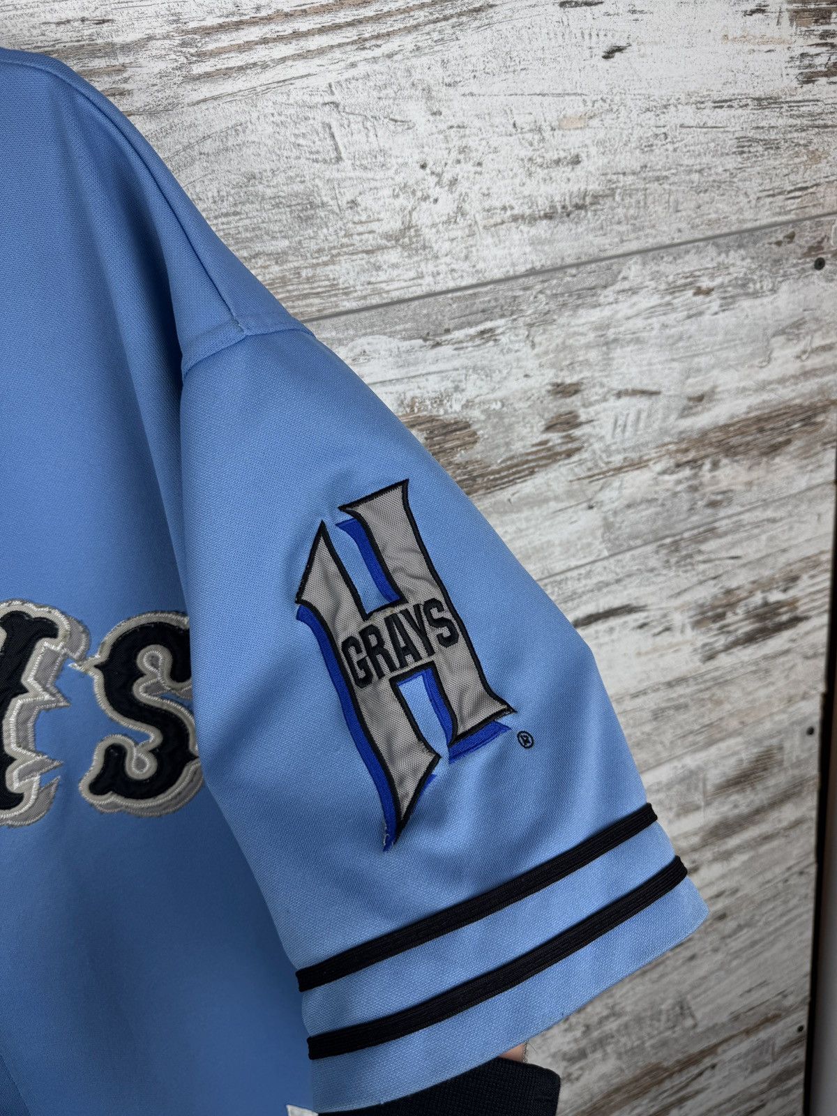 MLB Vintage 90s Negro League Homestead Baseball Jersey Blue tee Size US XL / EU 56 / 4 - 5 Thumbnail