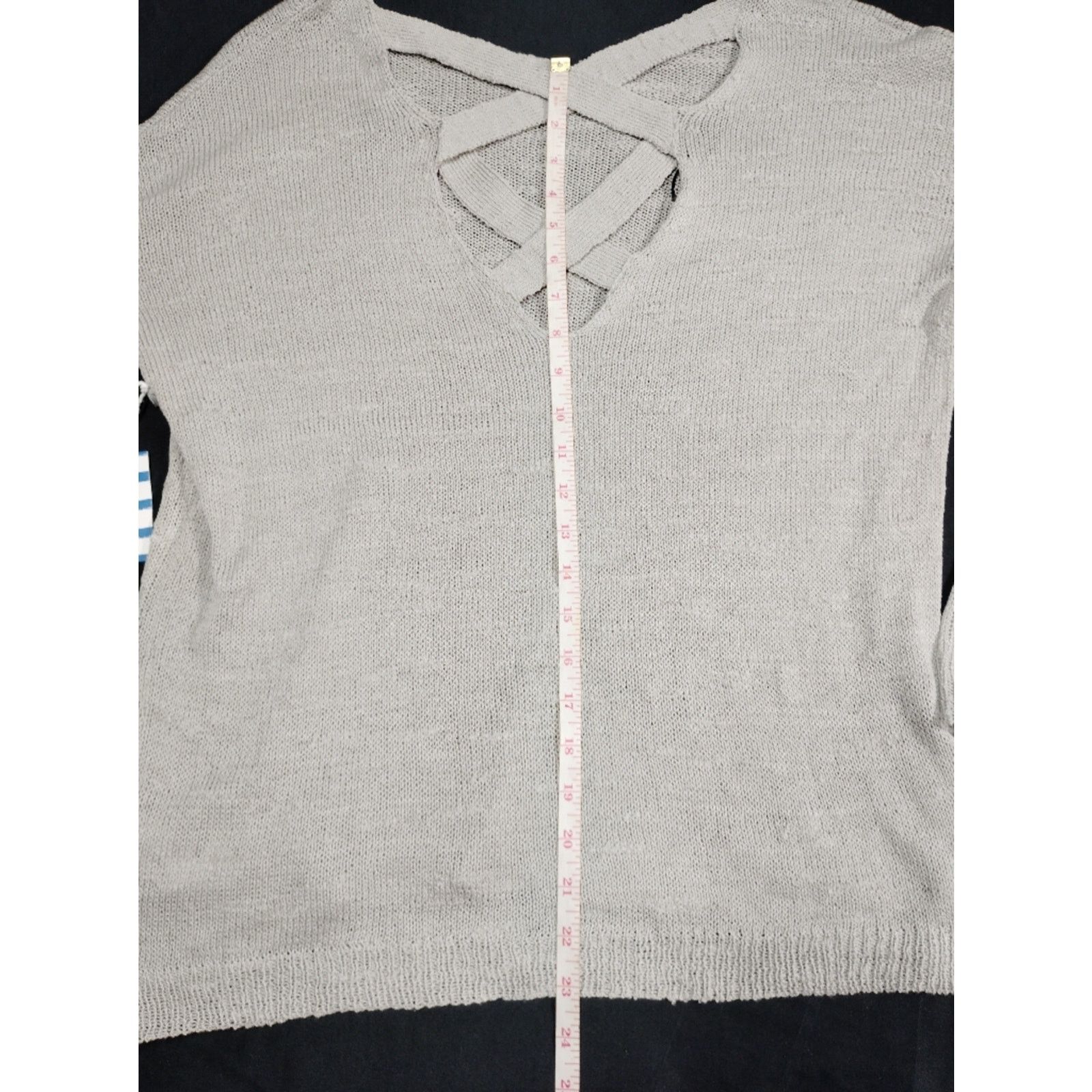 Forever 21 Forever 21 Light Taupe Crisscross Back Knit Sweater Size M / US 6-8 / IT 42-44 - 7 Thumbnail