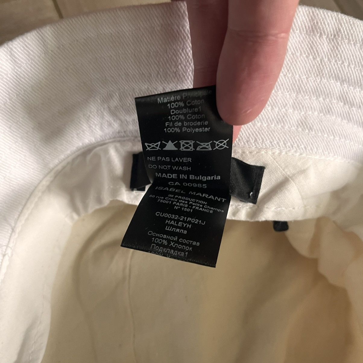 Isabel Marant Isabel Marant HaleyH Bucket Hat Size ONE SIZE - 4 Thumbnail