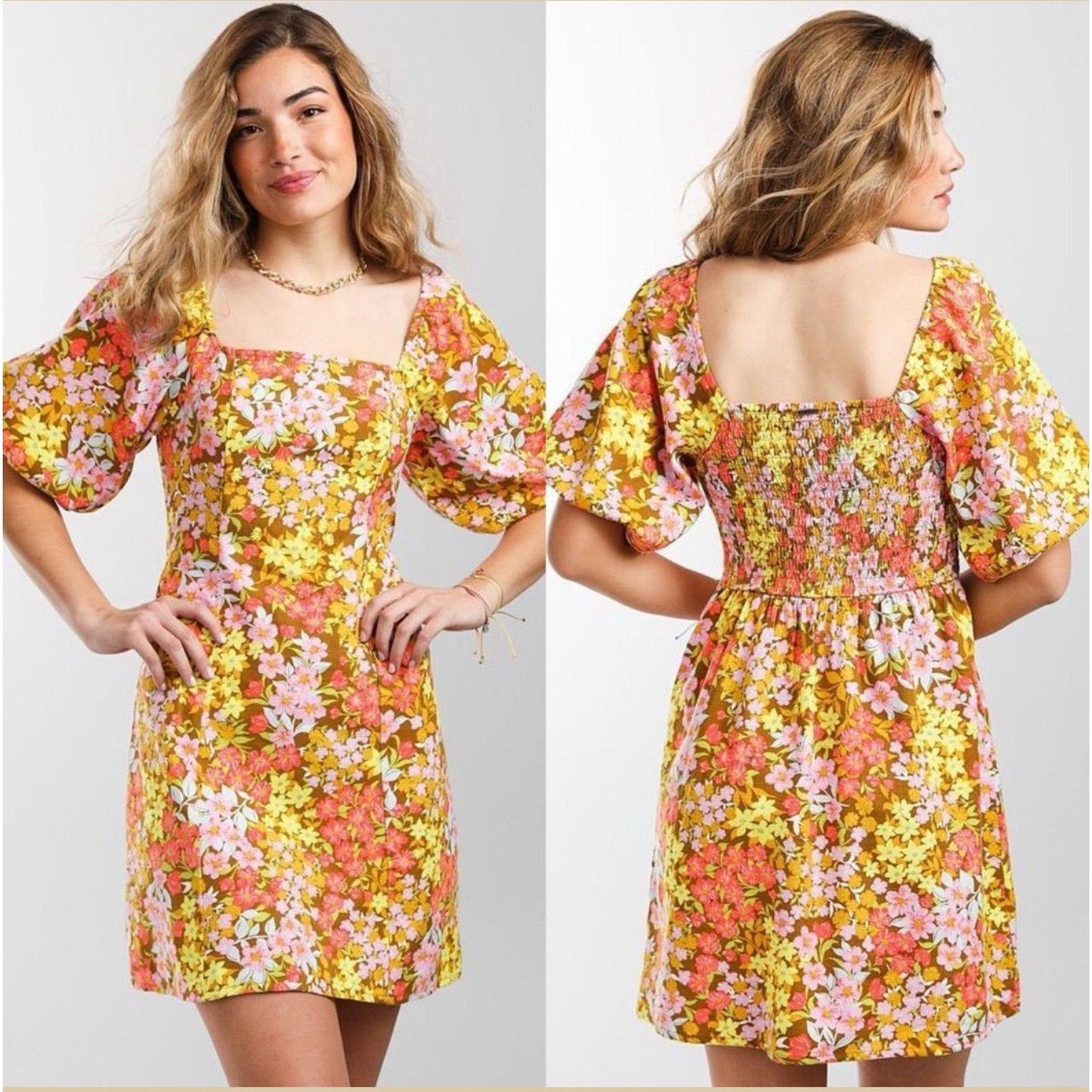 Billabong Billabong Women’s Lot of 2 Floral Retro Size L Maxi & Mini Size L / US 10 / IT 46 - 3 Thumbnail