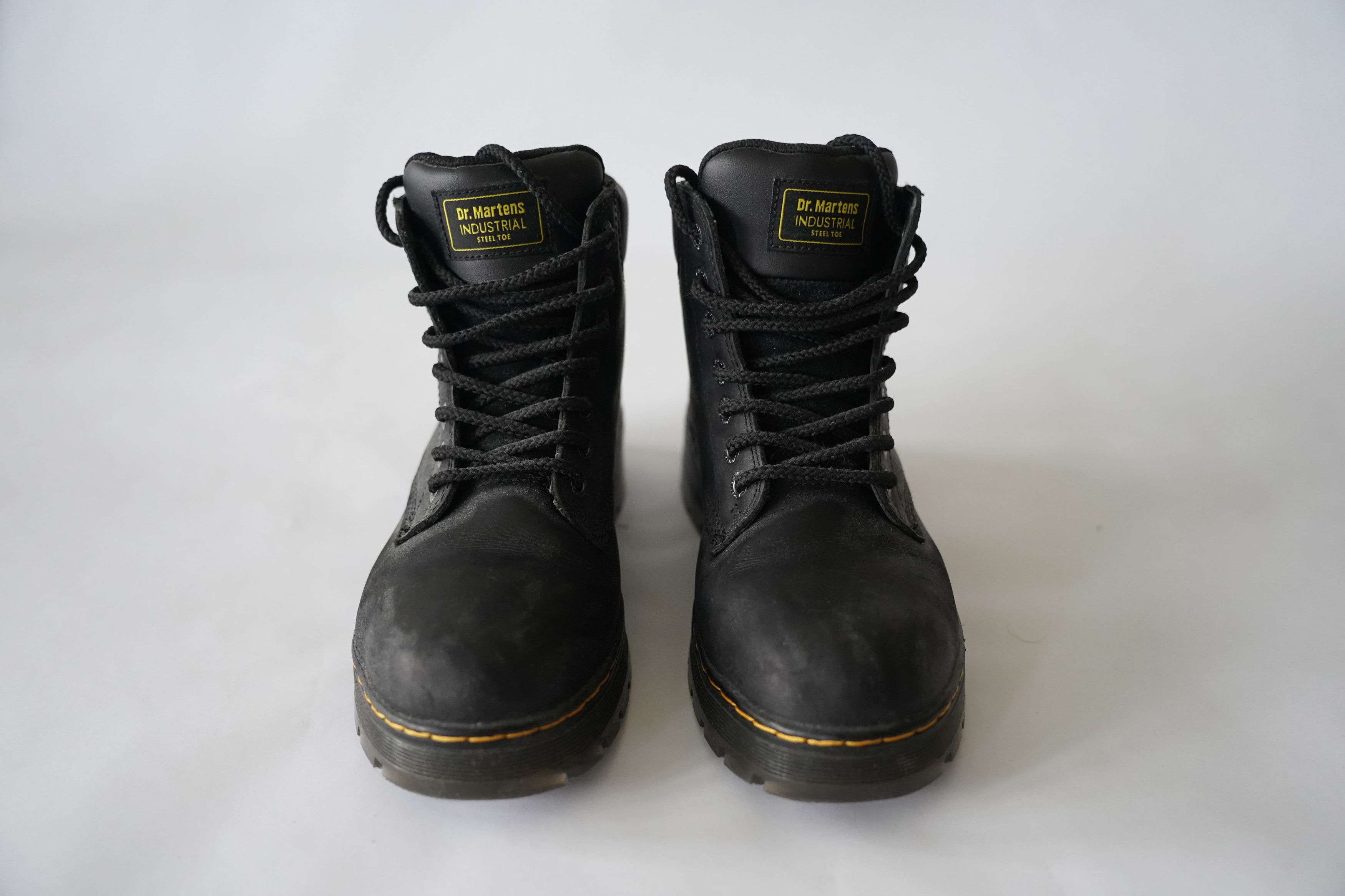 Dr. Martens Industrial Steel Toe Boot — Black — Size 10
