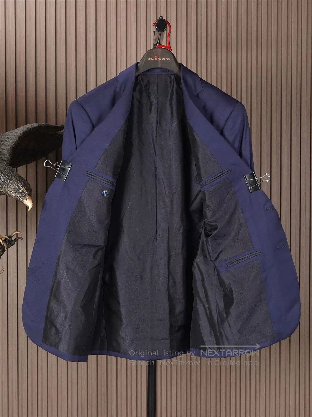 Stefano Ricci Stefano Ricci Blue Wool Blazer. Size US L / EU 52-54 / 3 - 3 Thumbnail