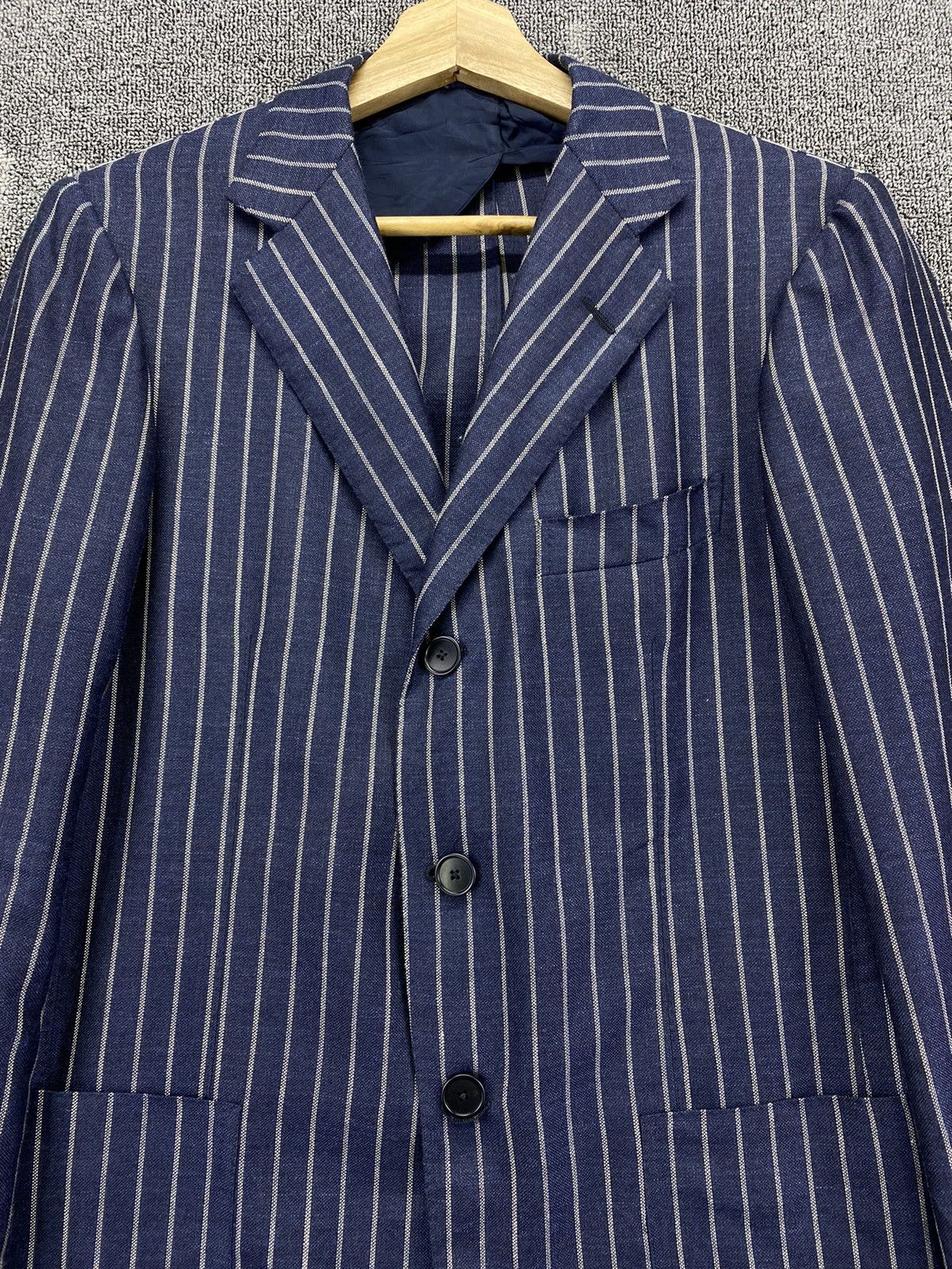 Vintage Vintage Gian Franco Homme Striped Coat Jacket Size US M / EU 48-50 / 2 - 5 Thumbnail