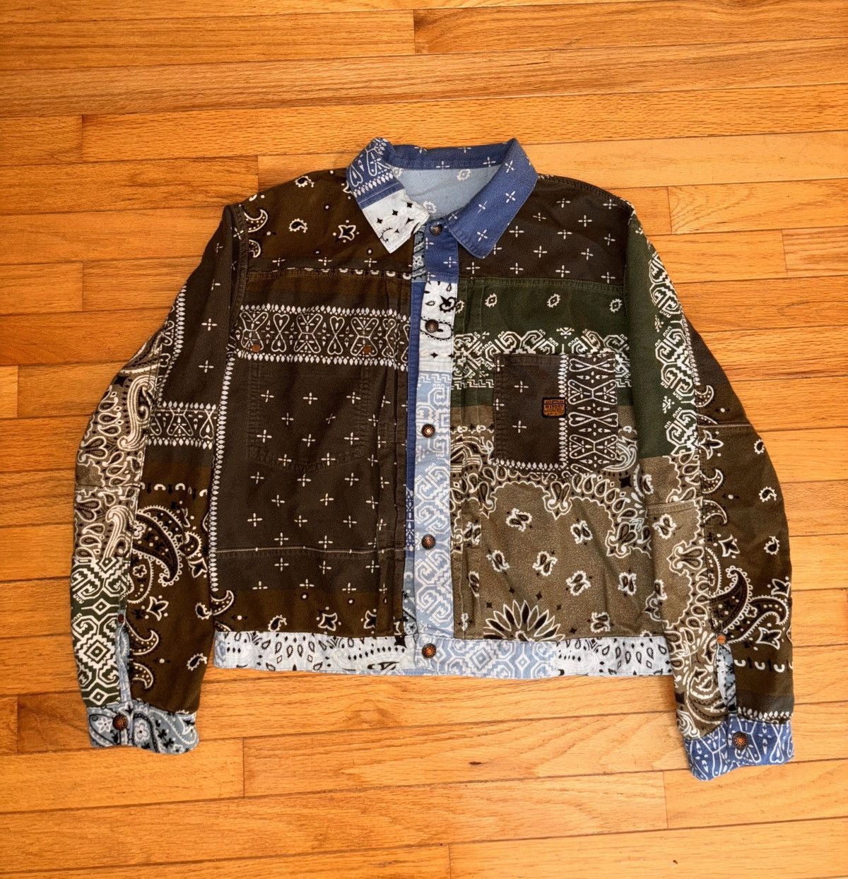 Kapital Kapital Reversible Bandana Fleece Jacket | Grailed