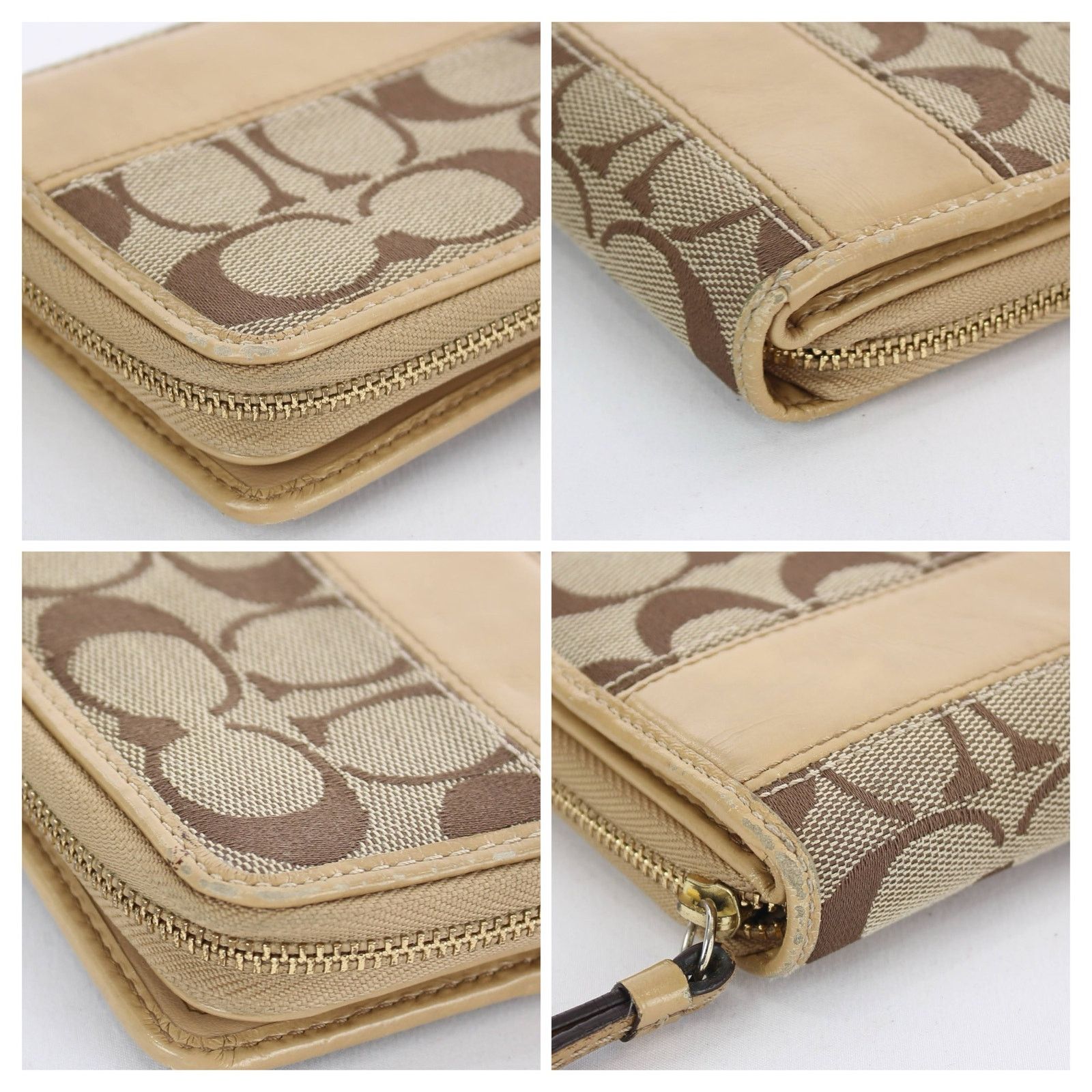 Coach Coach Signature Stripe Checkbook Wallet Size ONE SIZE - 10 Thumbnail