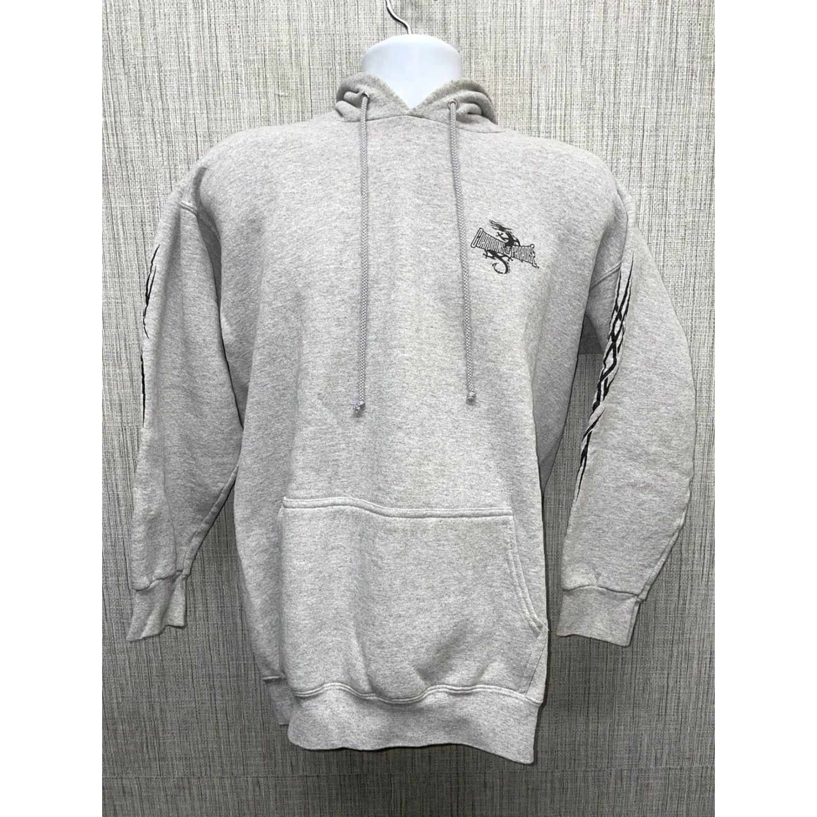 Vintage VINTAGE Alstyle Apparel Graphic Hoodie Heavyweight Cotton Blend Adult Medium Gray Mens Size US M / EU 48-50 / 2 - 2 Thumbnail