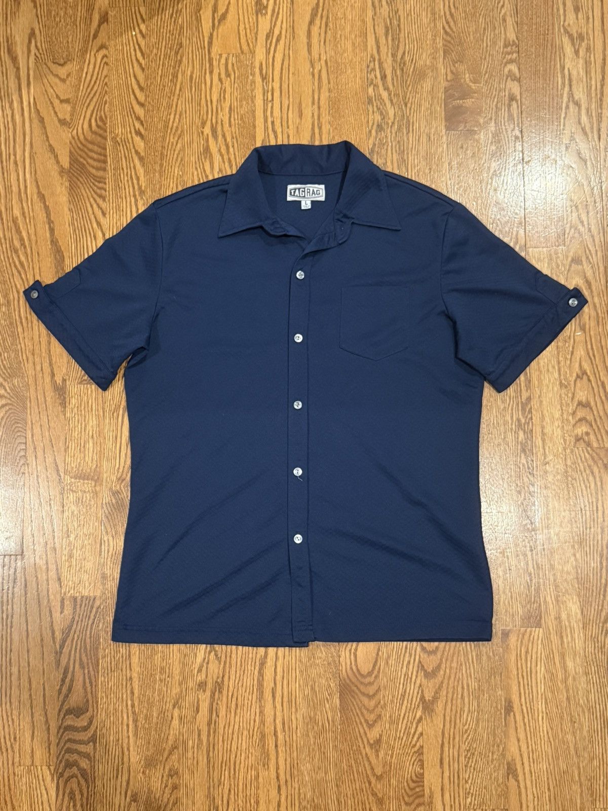 Other Vintage 90s Made in USA Tag Rag Baggy Short Sleeve Shirt Size US L / EU 52-54 / 3 - 1 Thumbnail