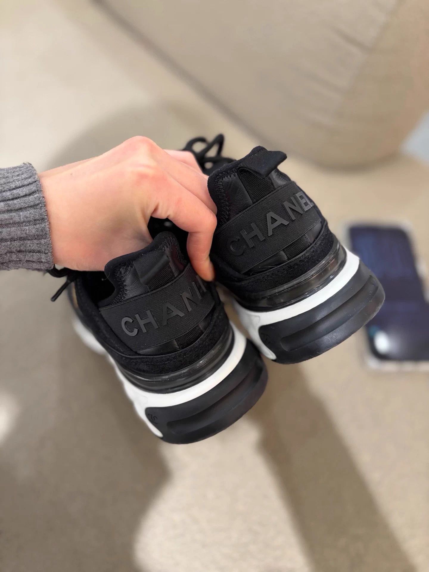 Chanel Chanel Black Warrior sneakers 99 new 36.5 Size US 5.5 / IT 35.5 - 4 Thumbnail