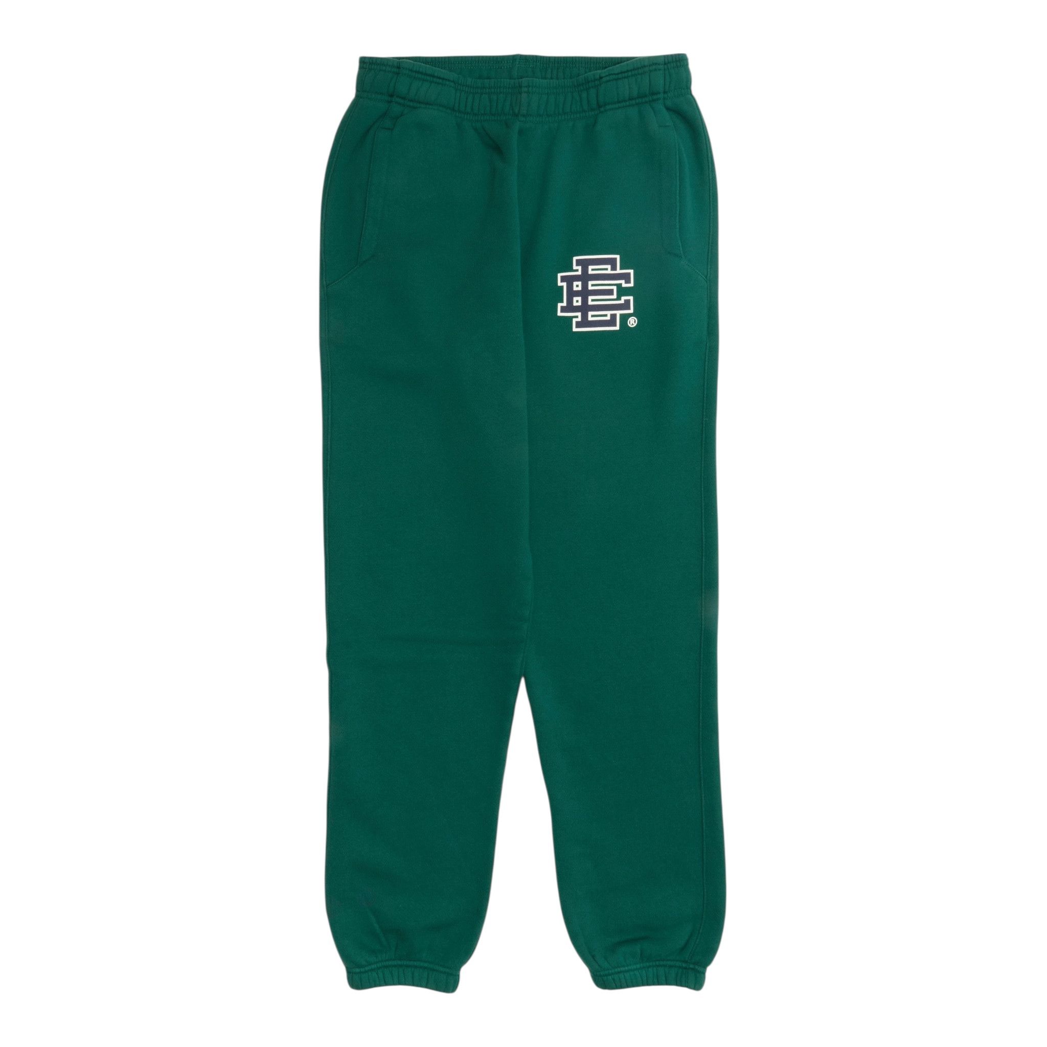 EE Basic Cuffed Sweatpants Dark Green Navy Blue White