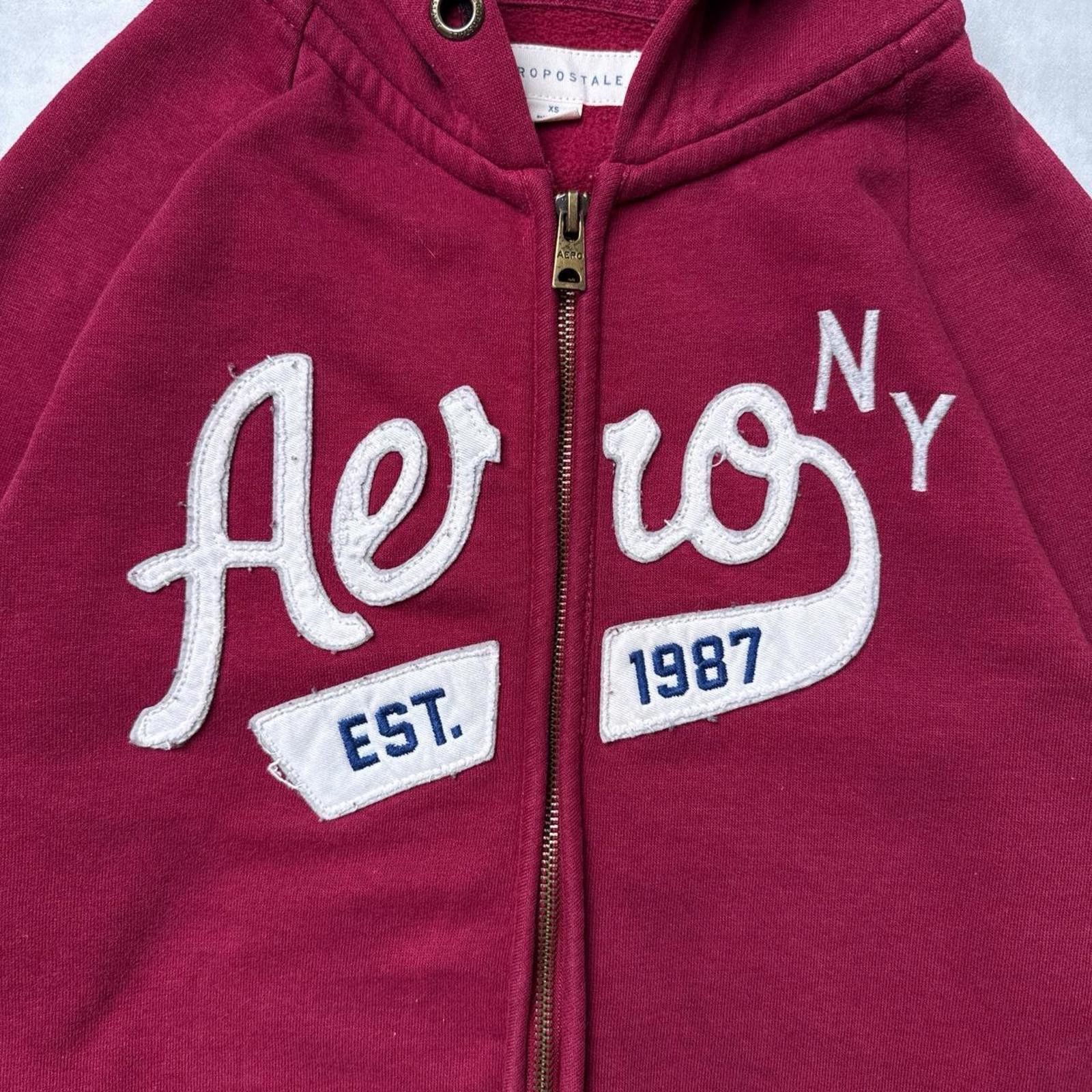 Aeropostale Y2K Aeropostale 00s Red Hoodie Jacket Size US XS / EU 42 / 0 - 5 Thumbnail