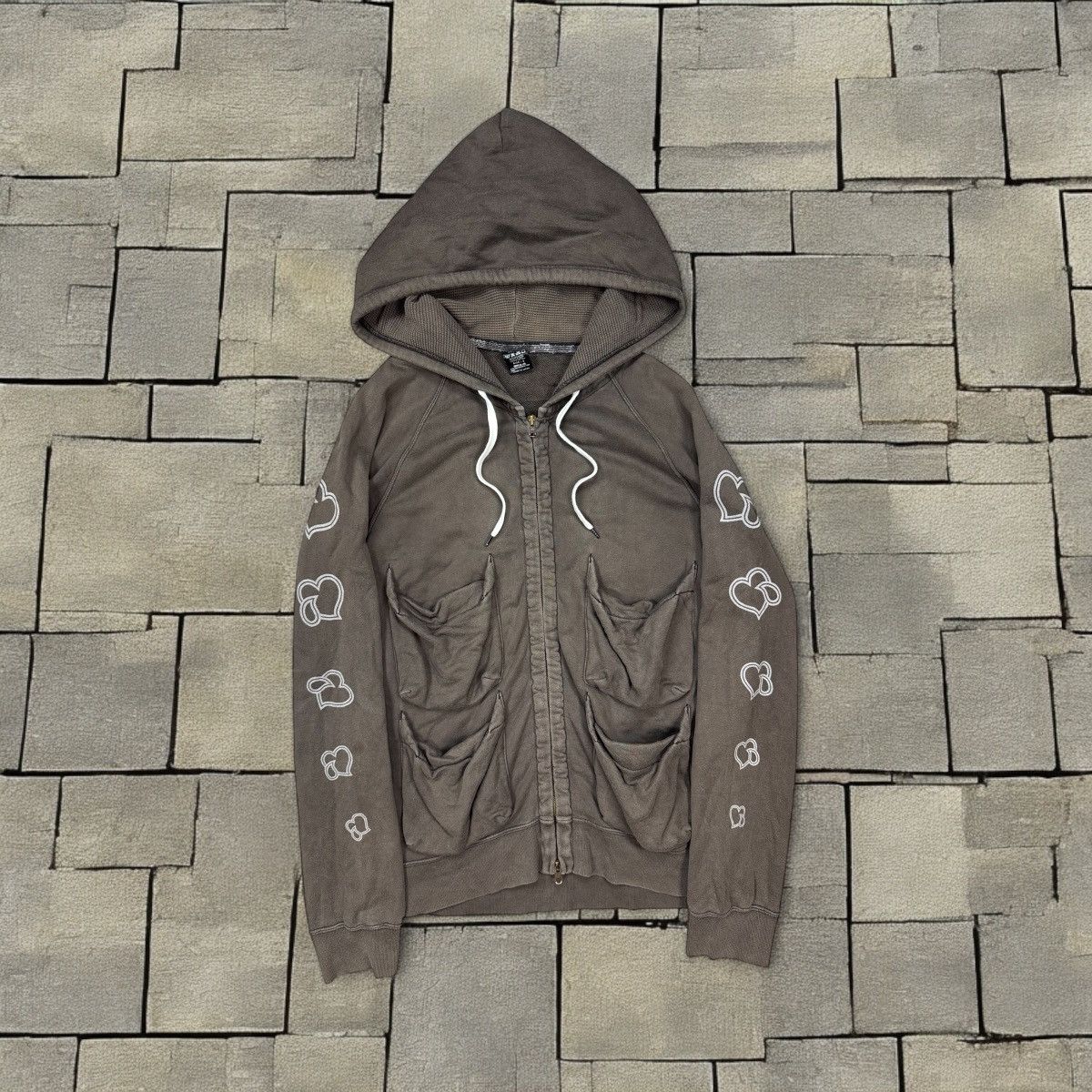 Number (N)ine SS05 Number Nine Crying Hearts Zip Up | Grailed