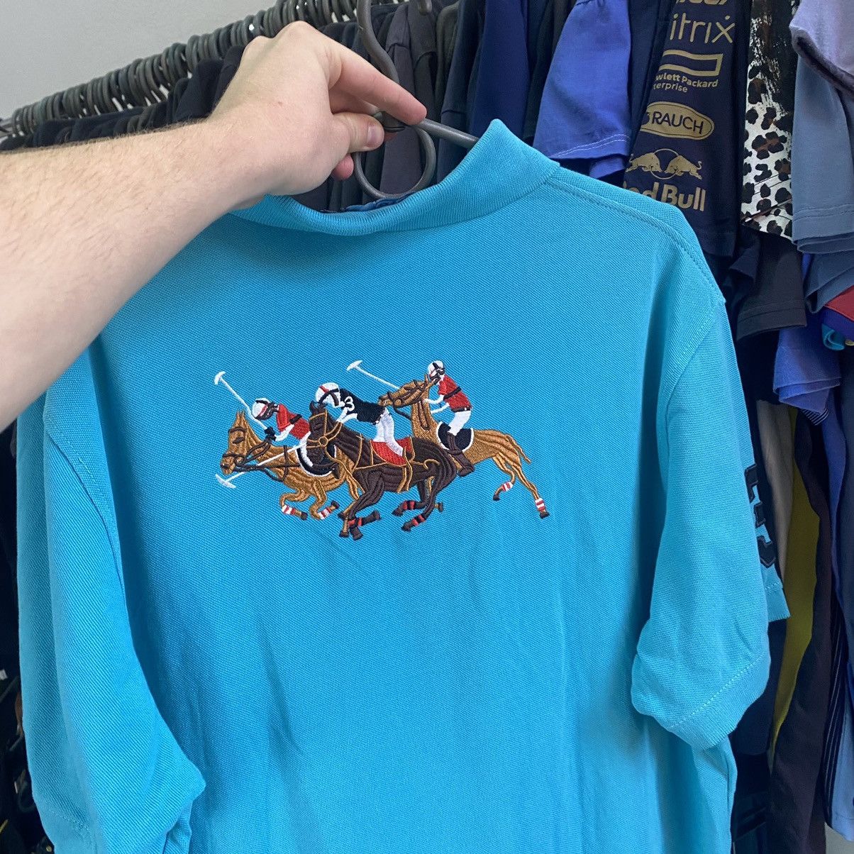 Vintage Vintage Polo Ralph Lauren 3 Big Logo Rare hype y2k polo Size US XL / EU 56 / 4 - 2 Thumbnail
