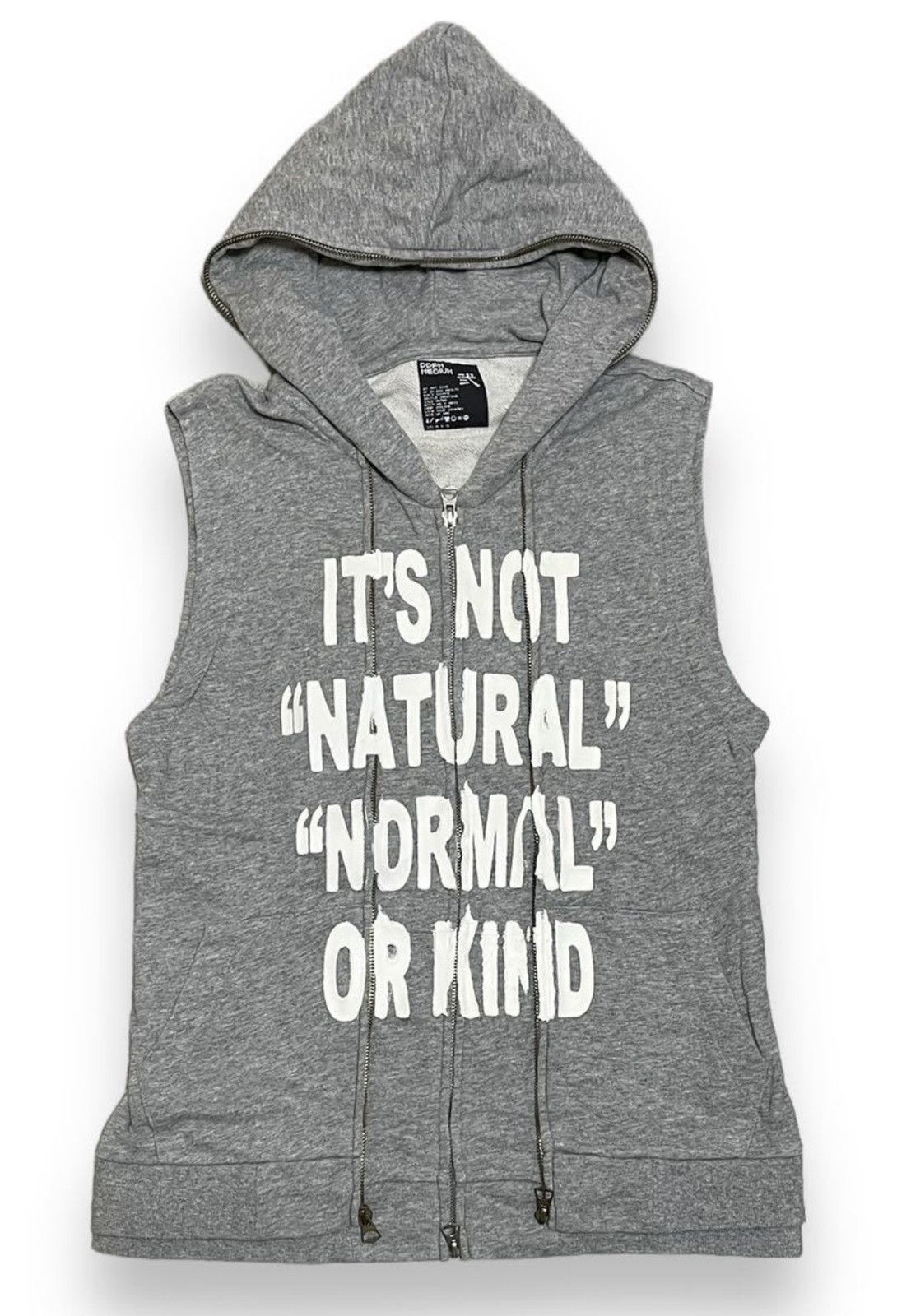 image of Ppfm “It’S Not Natural, Normal, Or Kind” 2007 in Grey, Men's (Size Medium)