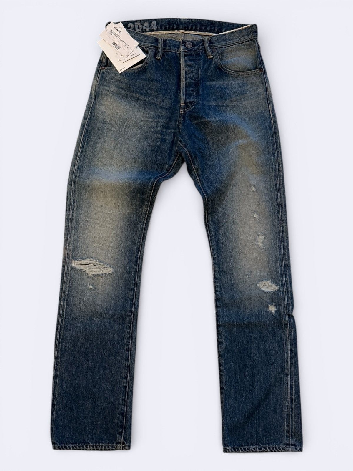 Visvim Visvim Social Sculpture 01 Slim Dmgd 44 Size US 30 / EU 46 - 1 Thumbnail